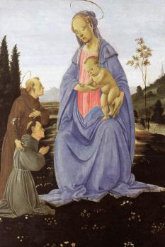Filippino Lippi : Madonna with Child St Anthony of Padua and a Friar
